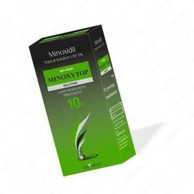 Soch va soqol tushishiga qarshi davolash Minoxytop 10% -